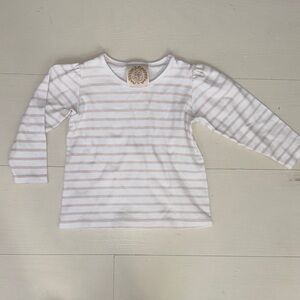 The Beaufort Bonnet Company Pink and White Striped Long Sleeve Tee
